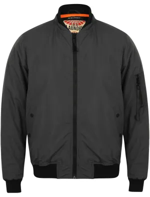 Abourne Zip Through Bomber Jacket in Grey - Tokyo Laundry