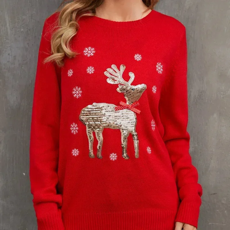 Aimee Christmas Knit Women Pullover