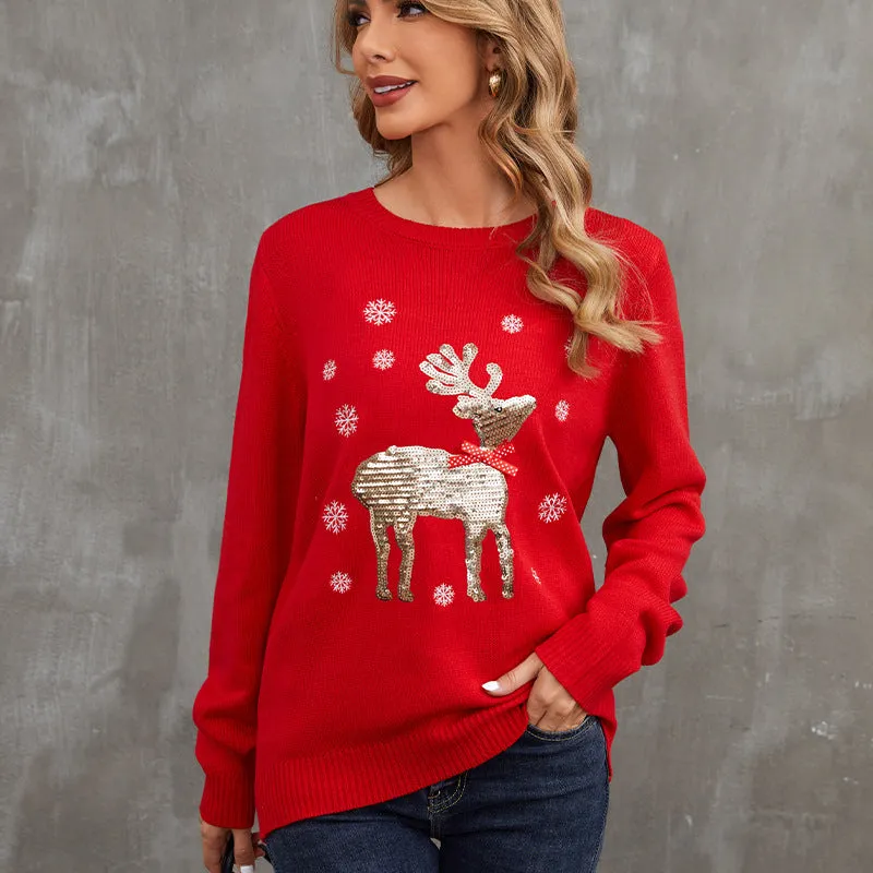 Aimee Christmas Knit Women Pullover