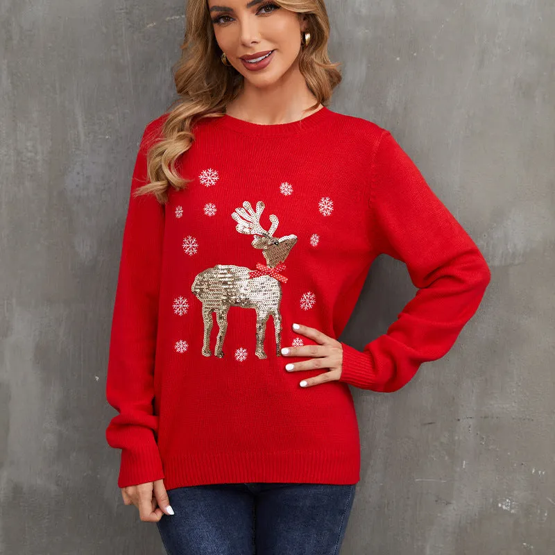 Aimee Christmas Knit Women Pullover