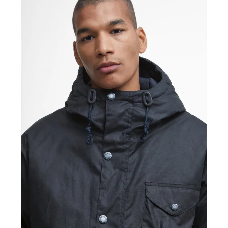 Barbour Weardale Worker Mens Wax Jacket - Navy