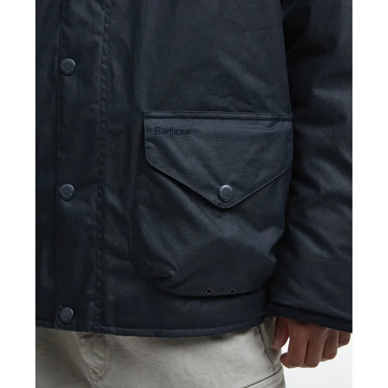 Barbour Weardale Worker Mens Wax Jacket - Navy