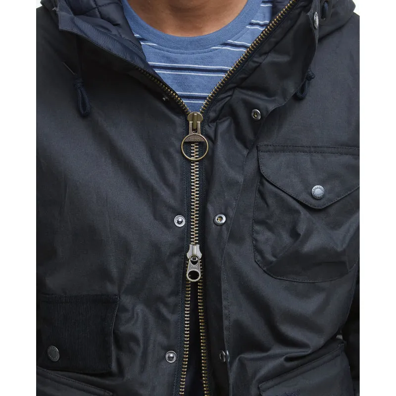 Barbour Weardale Worker Mens Wax Jacket - Navy