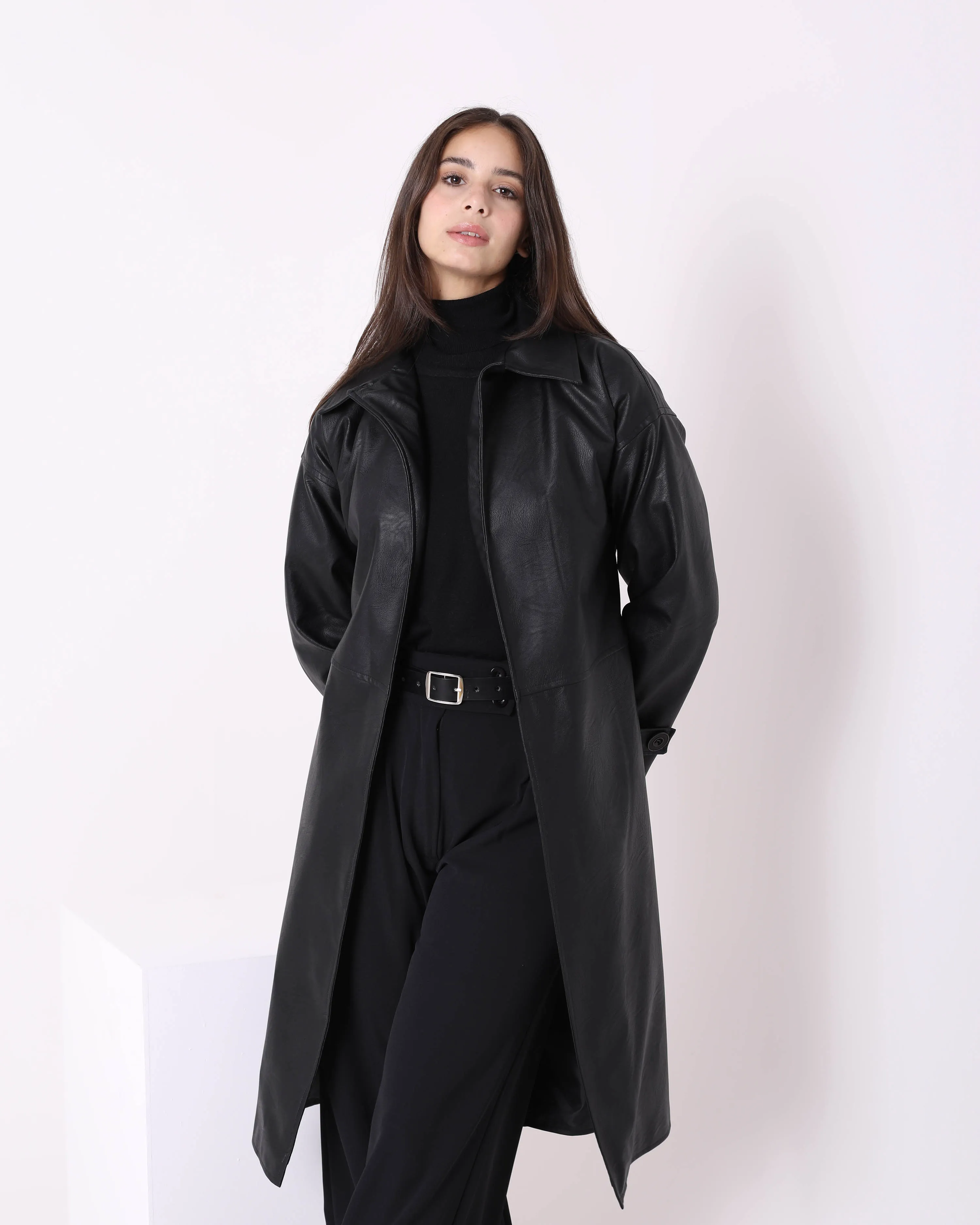 Belted Trench Coat (W712) - Just4Women