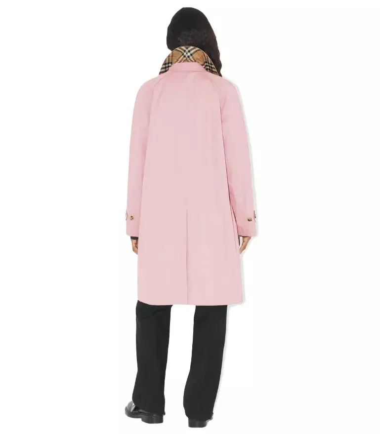 Burberry Elegant Cotton-Blend Trench Coat in Pink