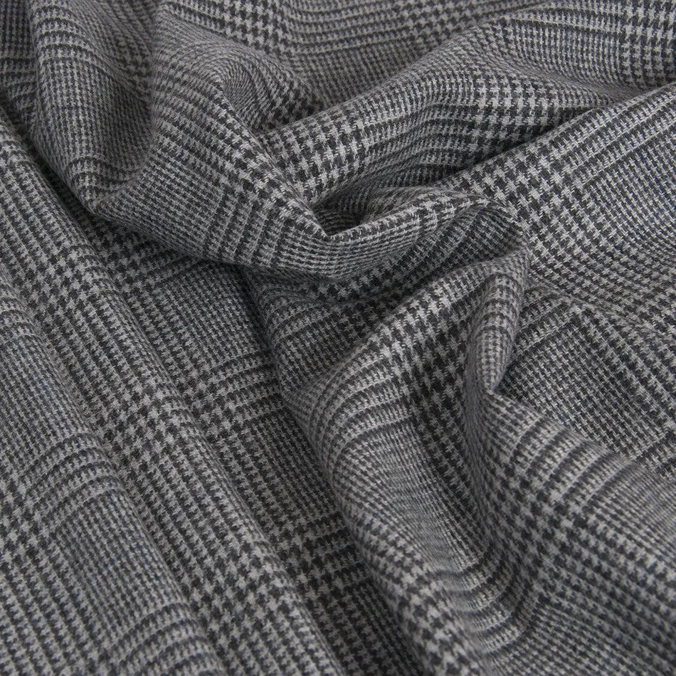 Charcoal Lightweight Prince of Wales Flannel 1954