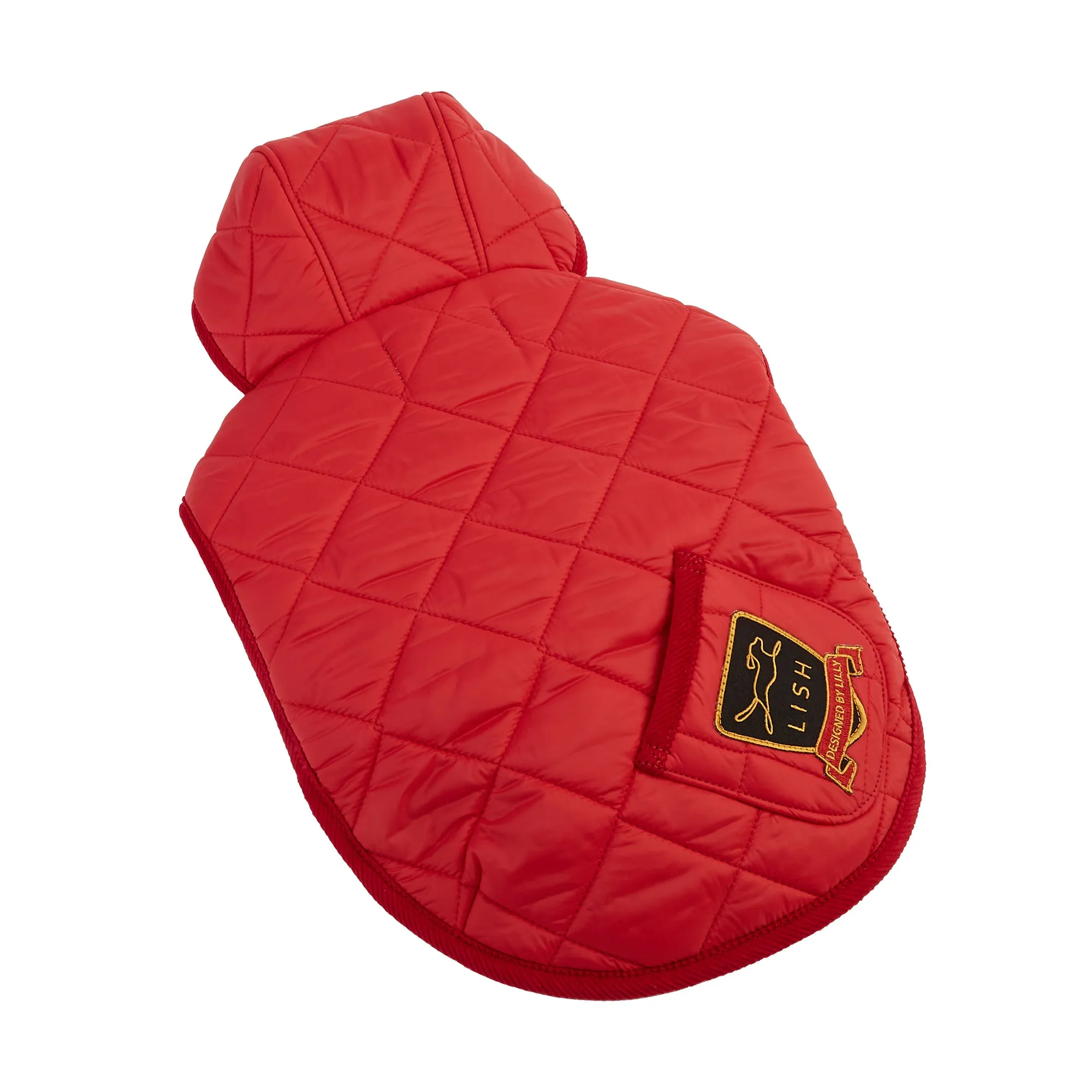 Chigwell Quilted Red Luxury Dog Coat