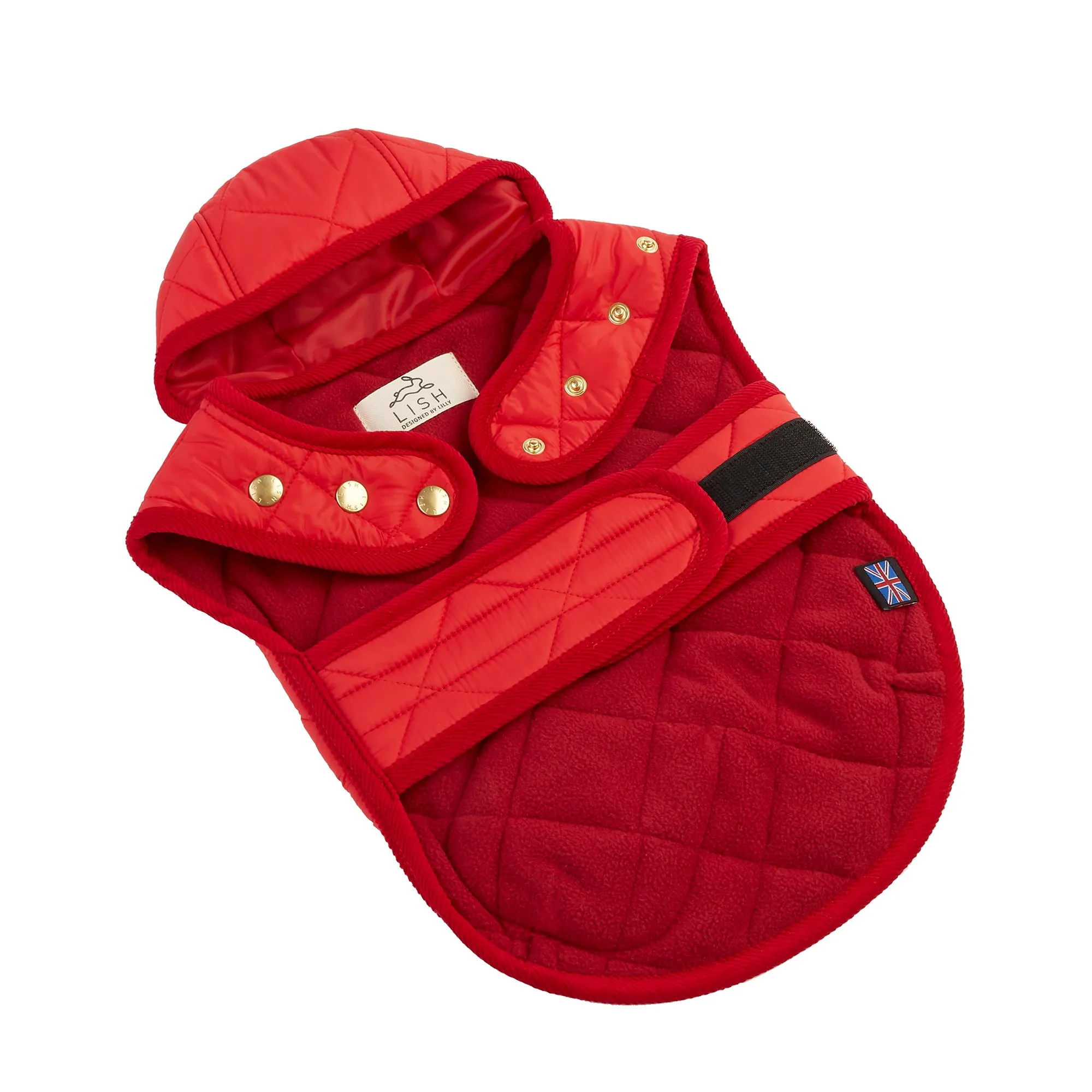 Chigwell Quilted Red Luxury Dog Coat