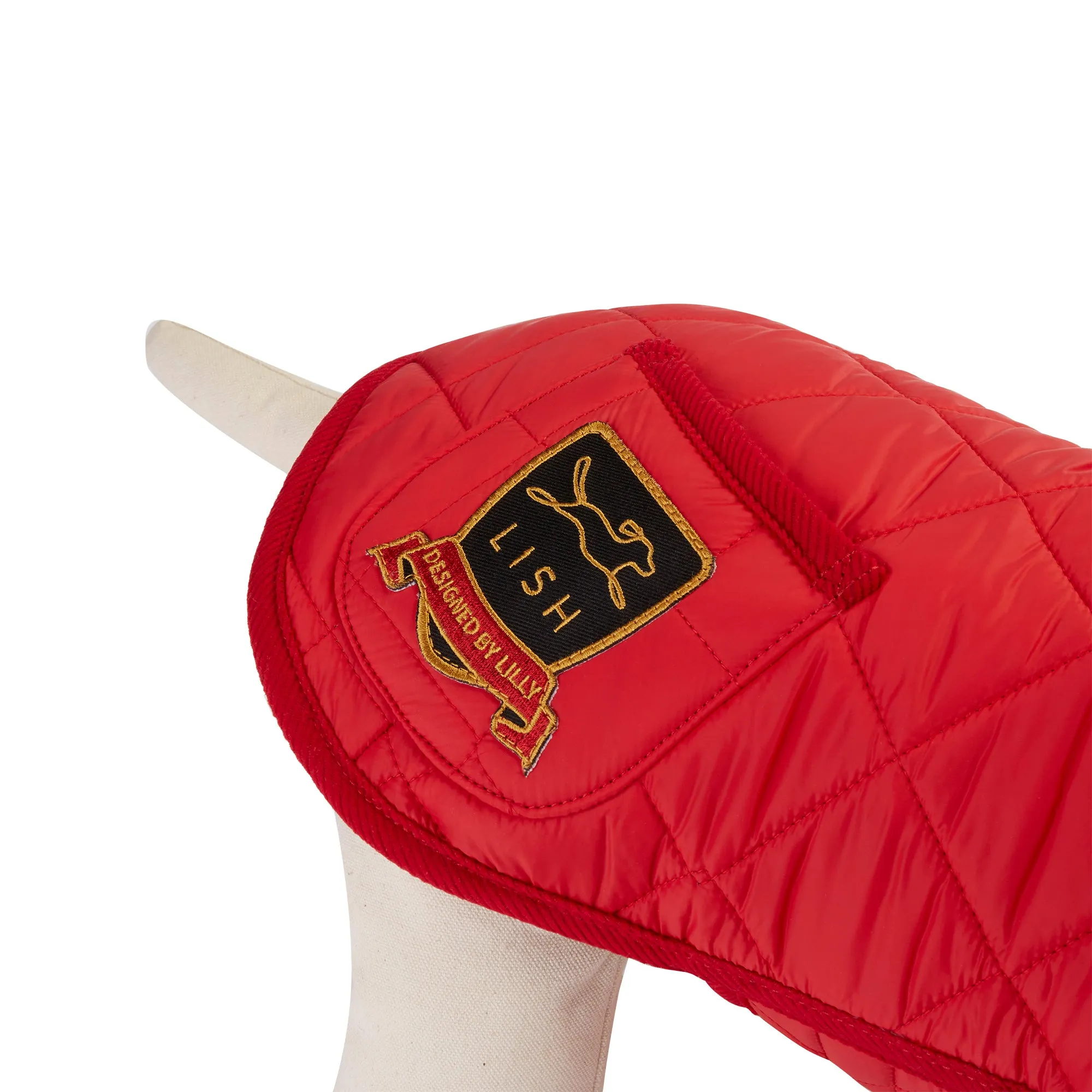 Chigwell Quilted Red Luxury Dog Coat