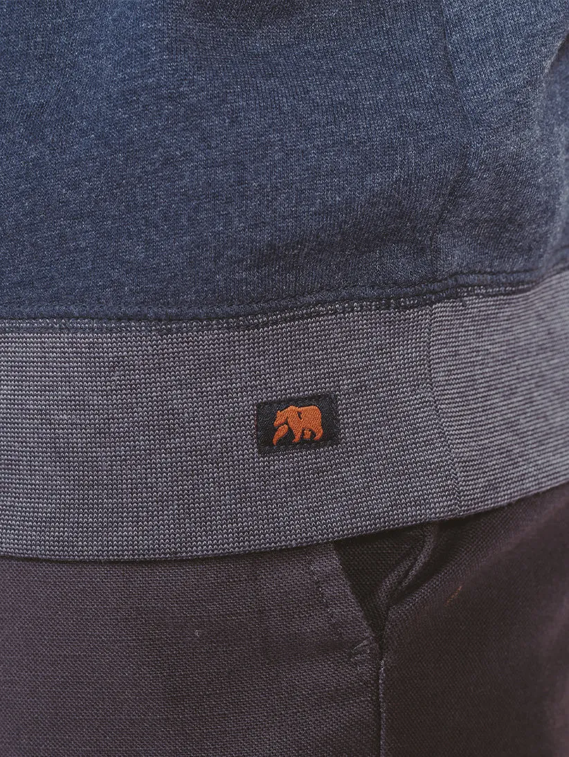 Clay Fleece Pullover in Navy