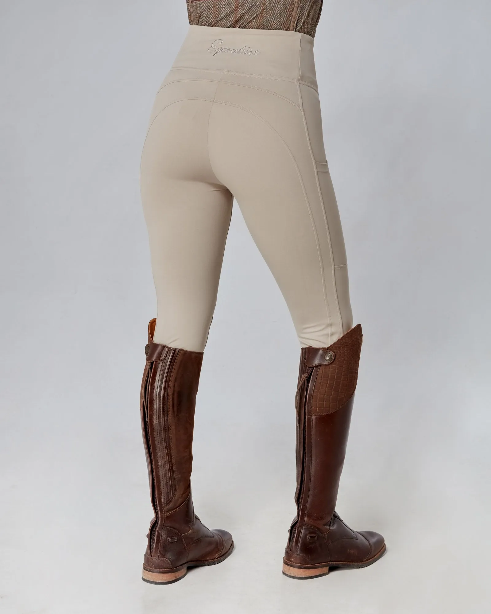 Competition Beige Riding Leggings - No grip - HUNTER BEIGE