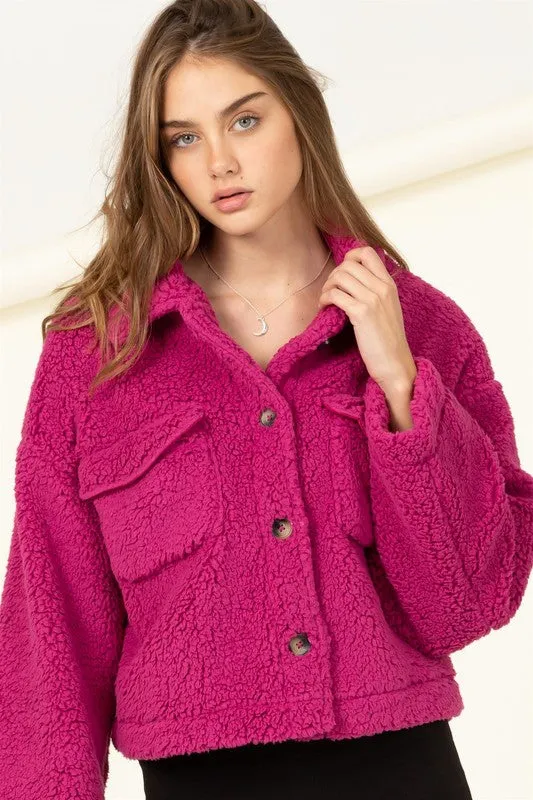 Cozy Pocket Teddy Jacket