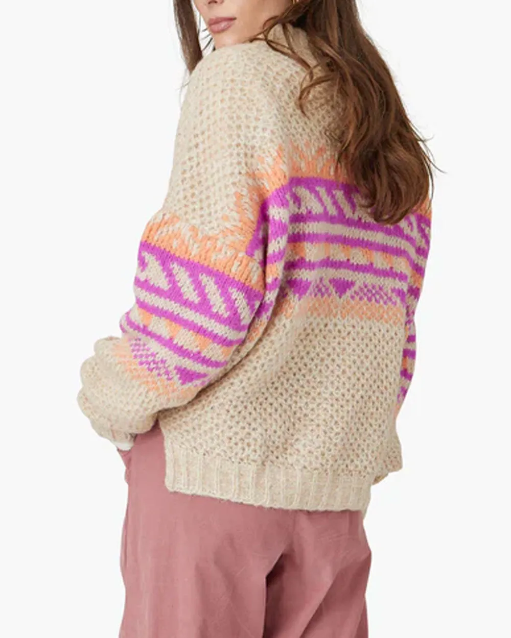 Dahlia Fiesta Knit Sofia Sweater