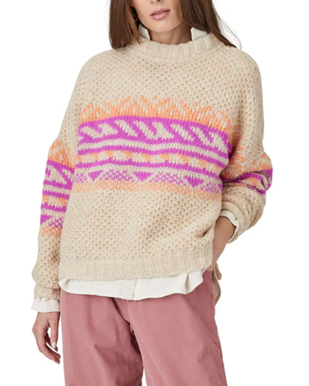 Dahlia Fiesta Knit Sofia Sweater