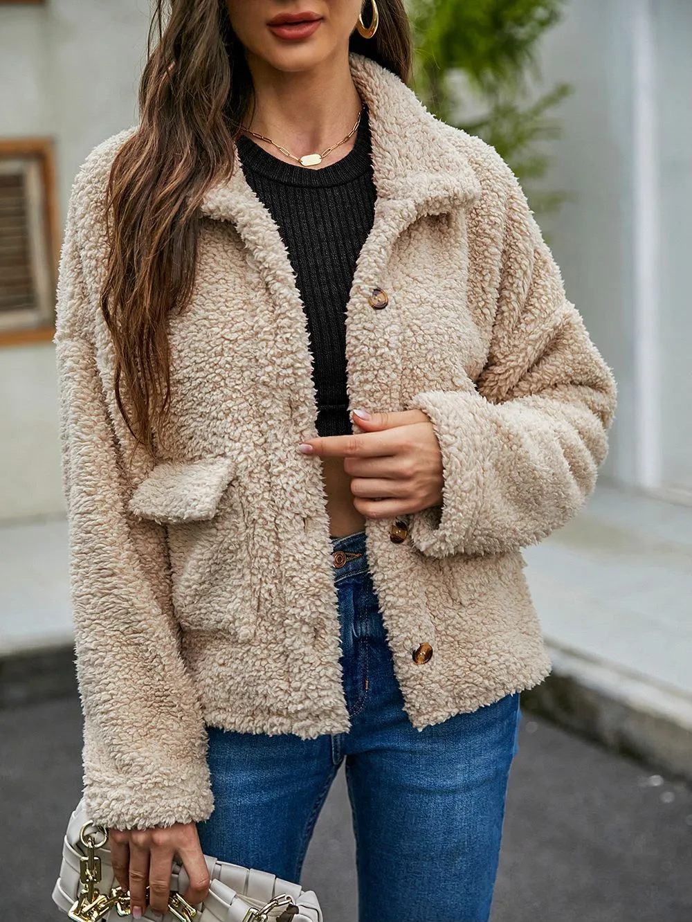 Faux Shearling Teddy Jacket