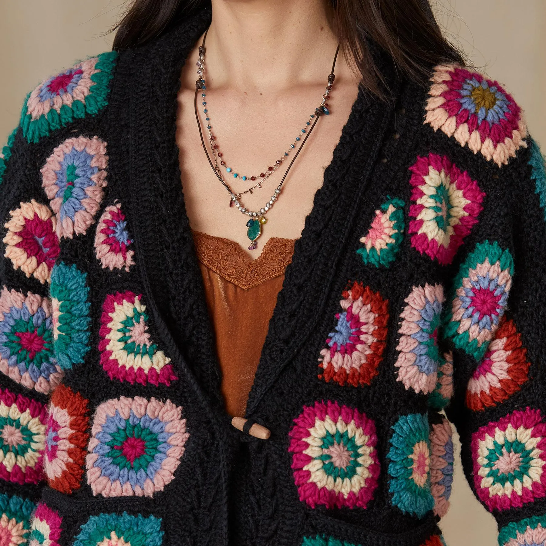 Fran Crocheted Cardigan