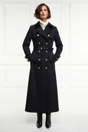 Gatcombe Full Length Trench Coat (Black)