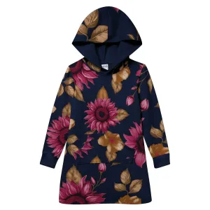 Girls L/S Hooded Dress