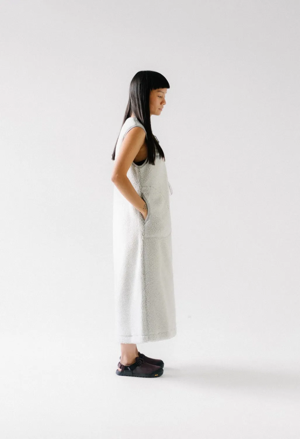 Gramicci x And Wander JQ Tape Fleece Dress - Light Gray