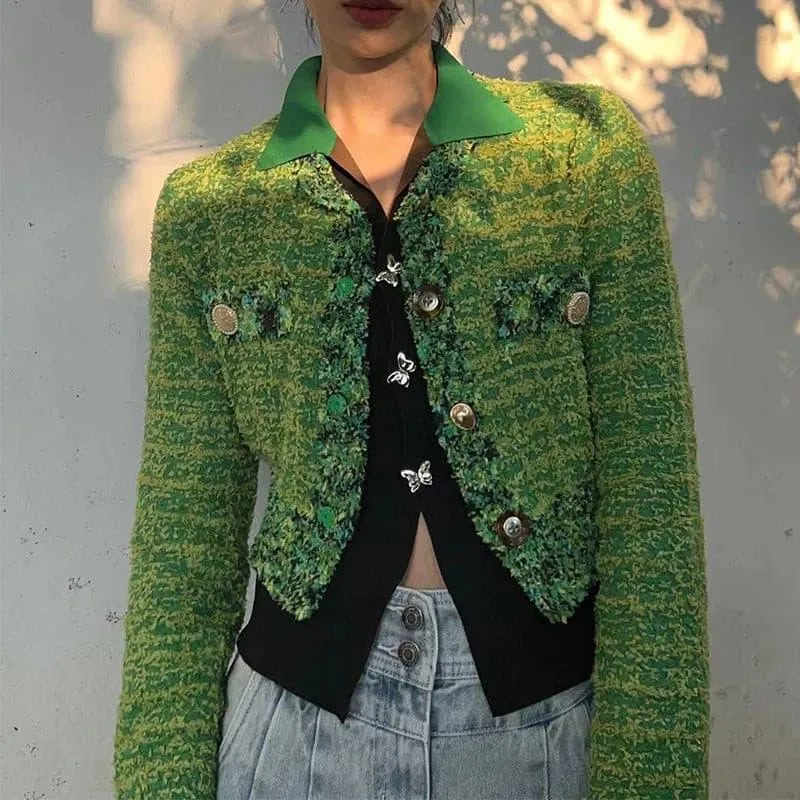 Green Short Wool Jacket