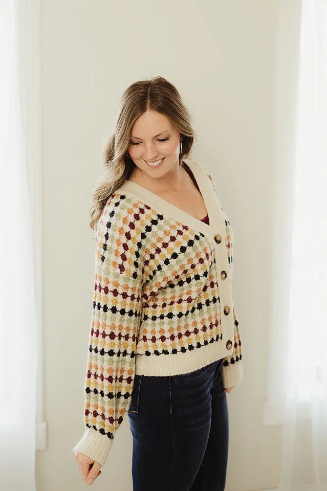 Hexagon Boyfriend Cardigan