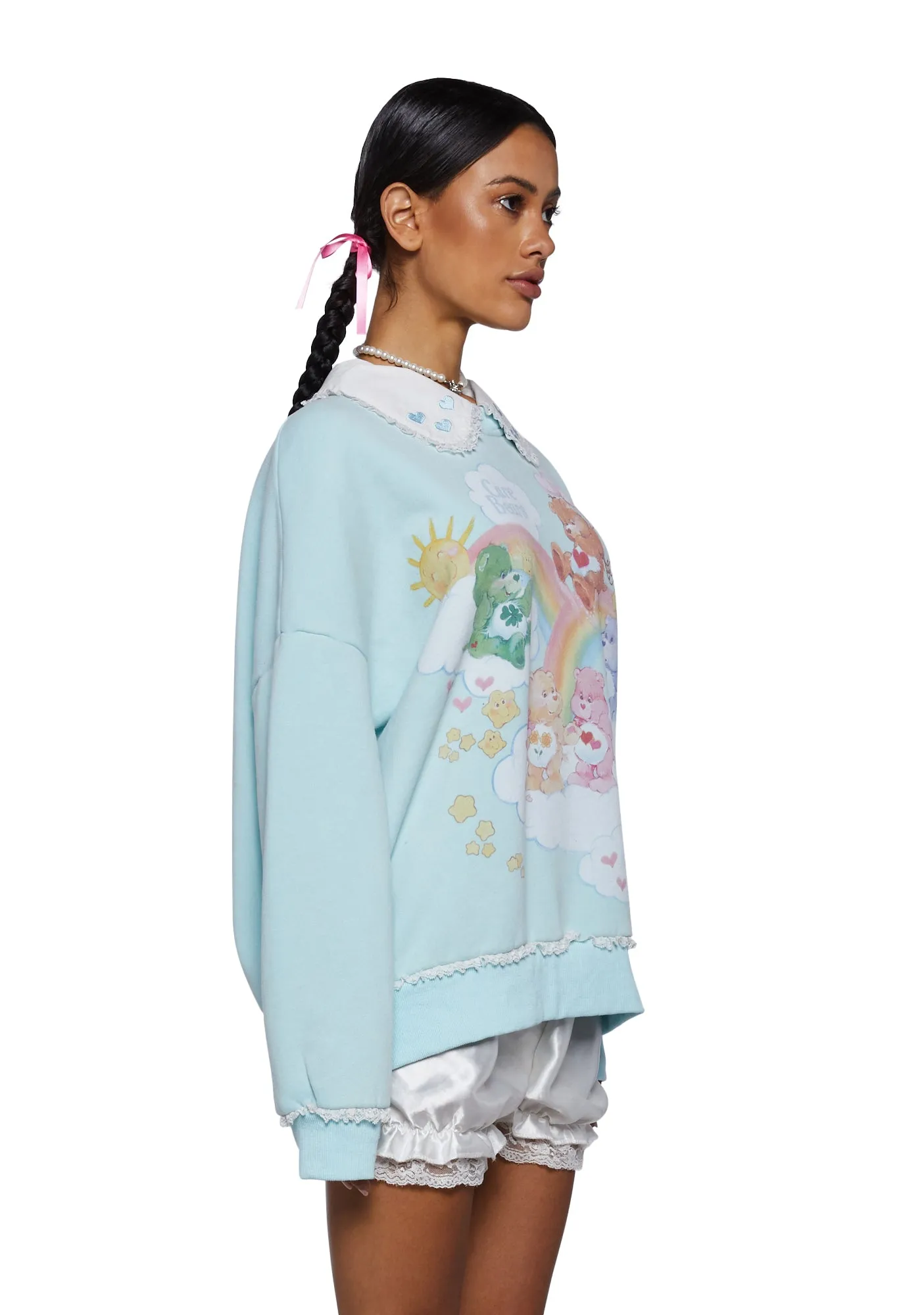 In Good Company Oversized Sweatshirt - Blue