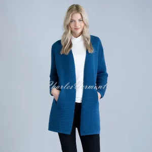 Marble Longline Cardigan – style 6386-170 (Marine Blue)