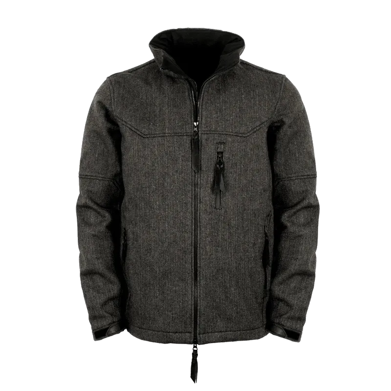 Men's Stone Jacket - Black Herringbone