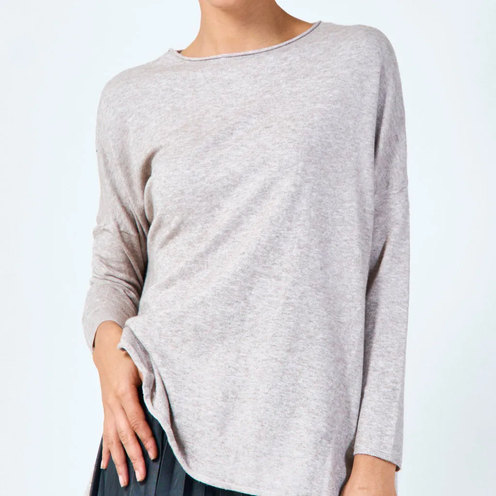 Relaxed long sleeve tunic wholesale