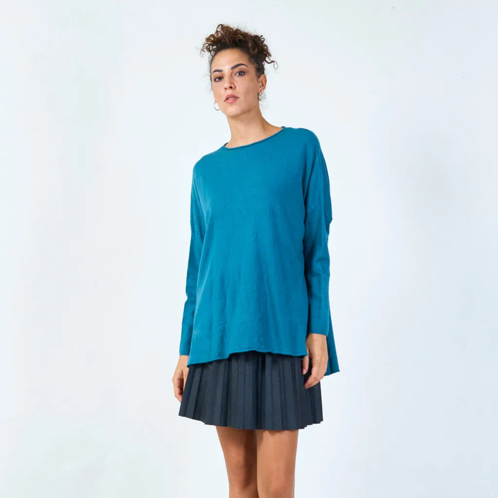 Relaxed long sleeve tunic wholesale