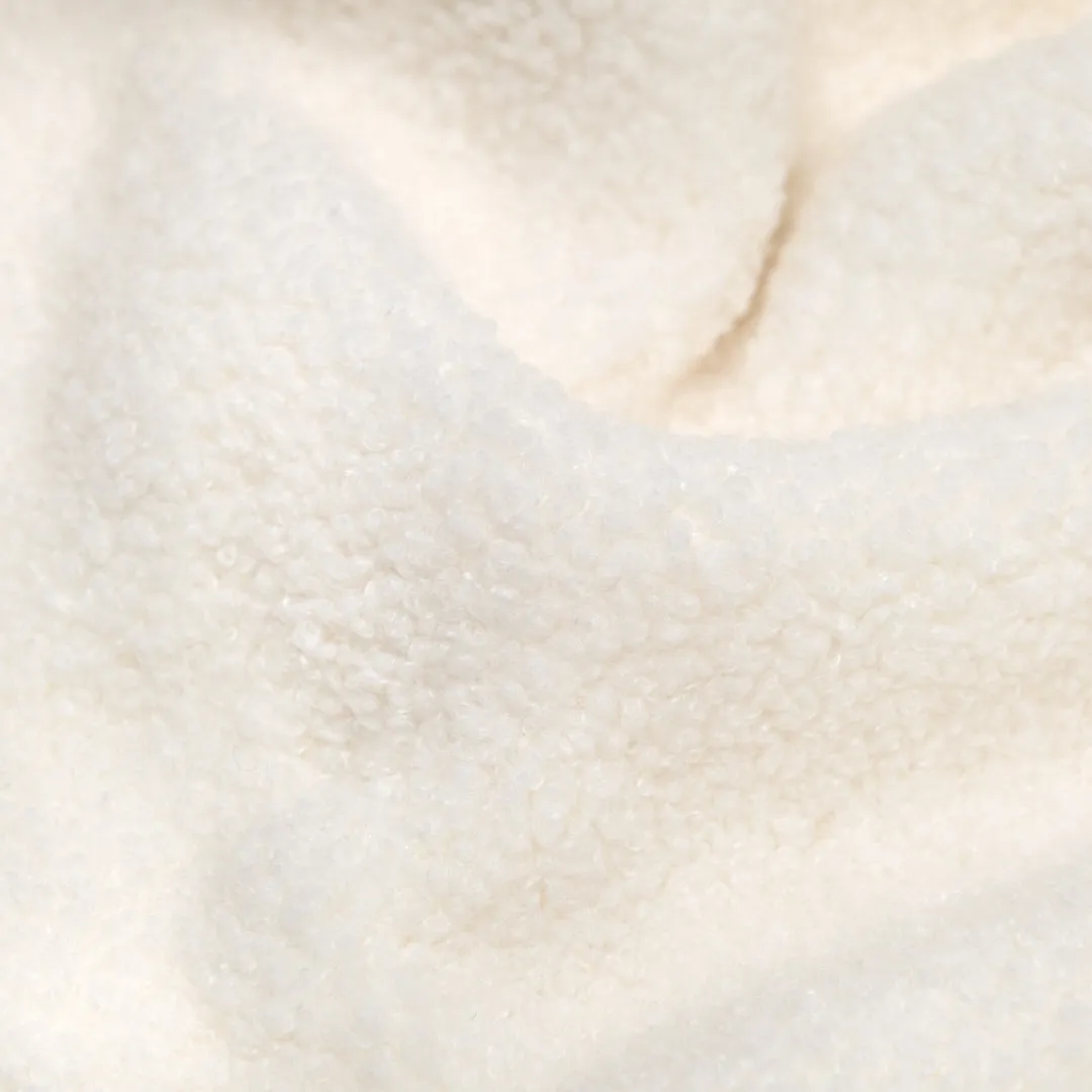 Remnant - 1.5m - Teddy Fleece - Ivory