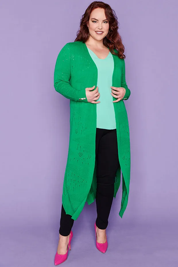 Smita Jade Long Cardi