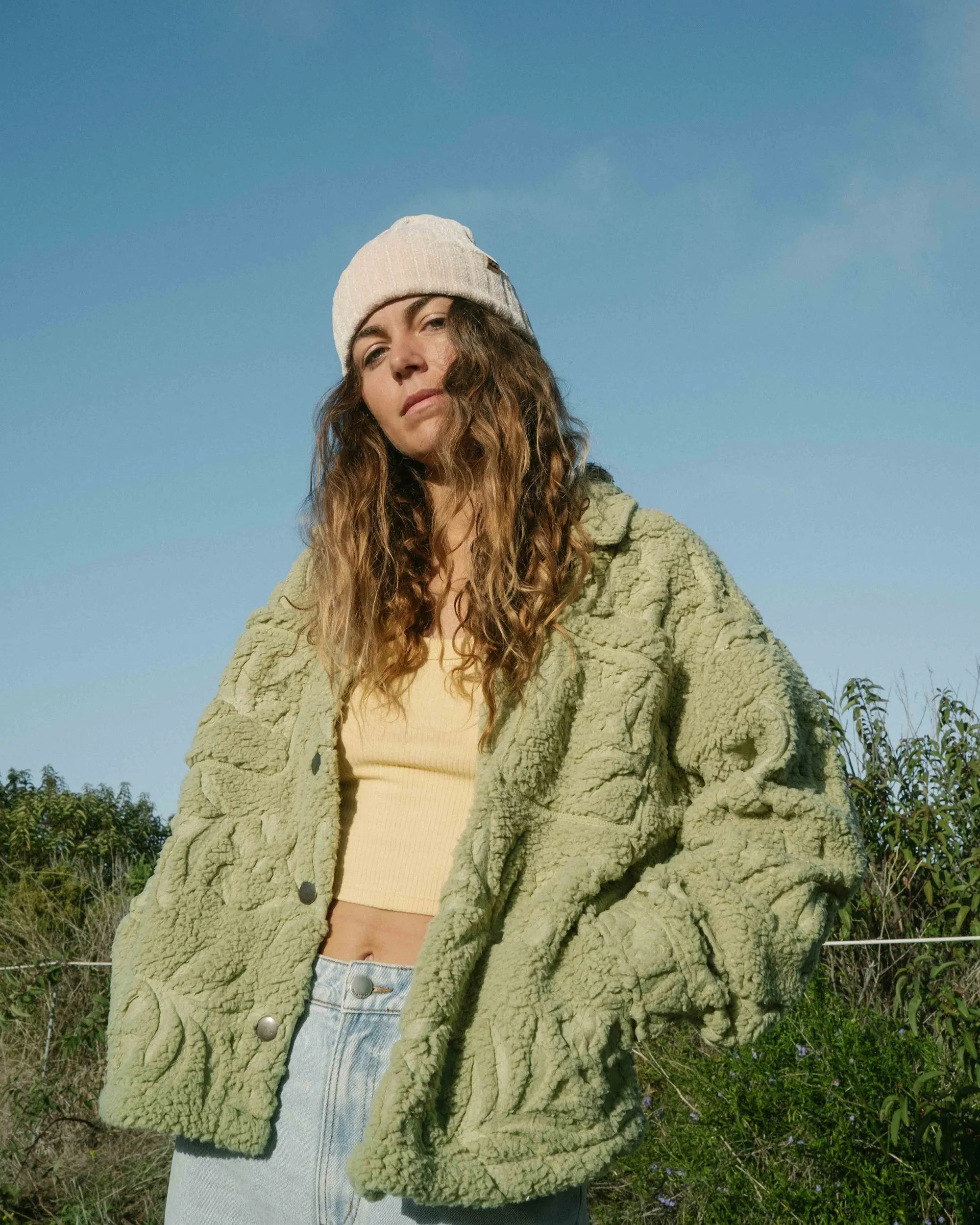 Sundown Sherpa Jacket - Avocado