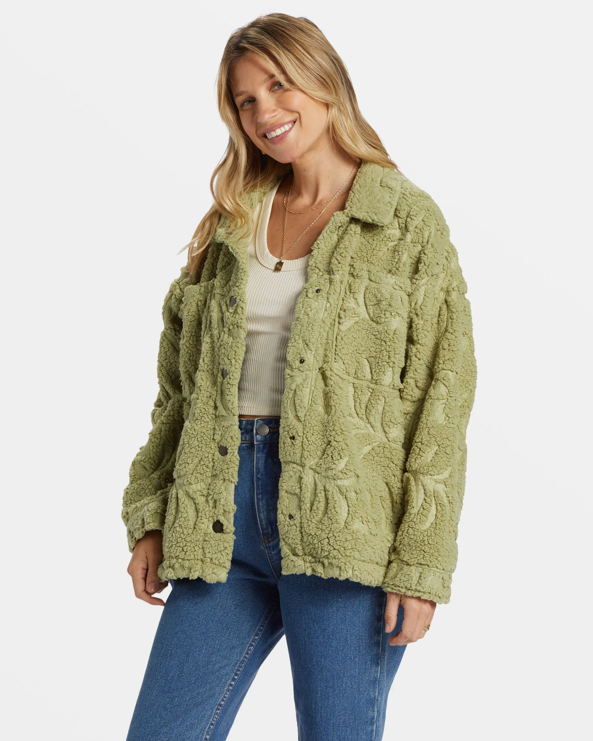 Sundown Sherpa Jacket - Avocado