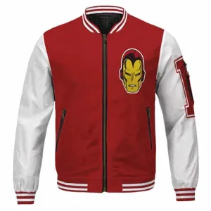 Tony Stark Iron Man Varsity Leather Jacket