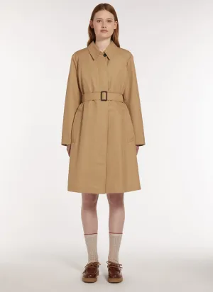 Vanda Single-Breasted Water-Repellent Trench Coat