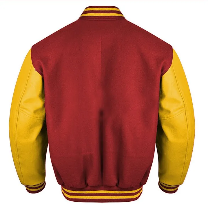 Varsity Jacket - Maroon Gold