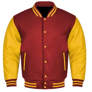 Varsity Jacket - Maroon Gold