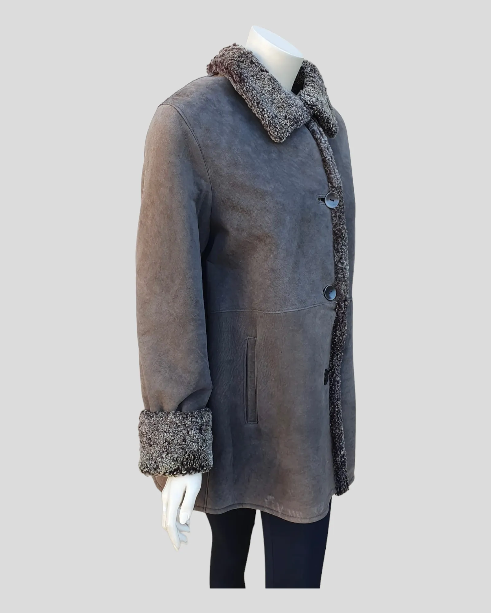 Vintage Distressed Spanish Merino Shearling Jacket -M (Never Been Worn!)