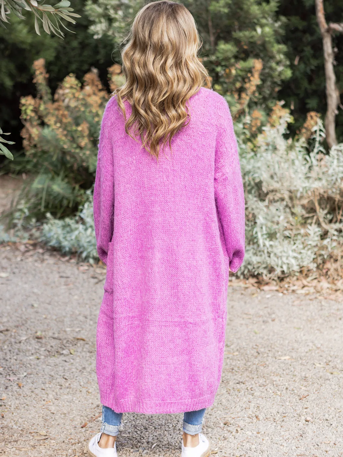 Zelda Longline Cardigan - Lilac